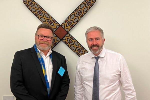 L: John Erren RDA Peel Chair R: Senator Anthony Chisholm